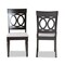 Baxton Studio Lucie Modern and Contemporary Grey Fabric and Espresso Brown Finished Wood 2-Piece Dining Chair Set 176-10538-Zoro - alternate 2